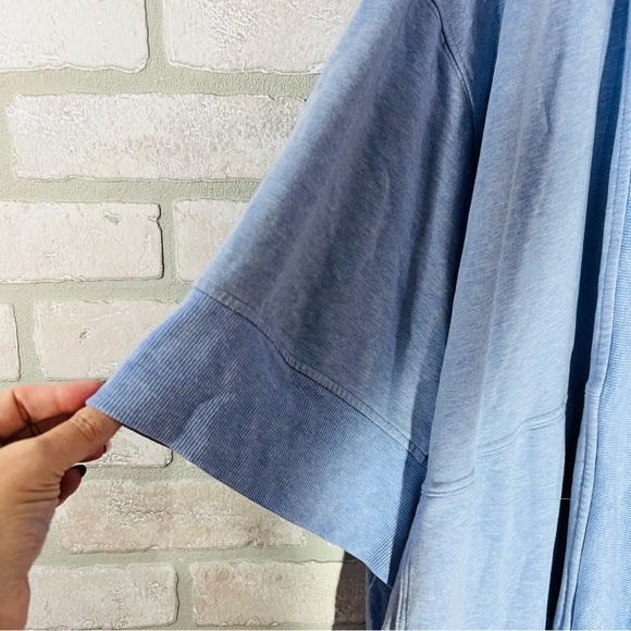 Athleta Lotus Wrap Cardigan in Blue Heather Size 3X/4X Style 980564 - Picture 8 of 10